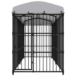 vidaXL Hondenkennel voor buiten met dak 300x150x210 cm