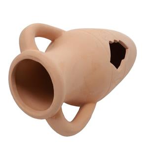 Hobby Decoratie Keramische Amfora Beige M - 22CM