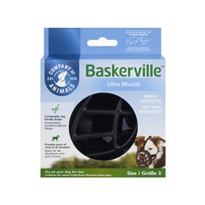 Baskerville Ultra Basket Muzzle Zwart Maat nr 3