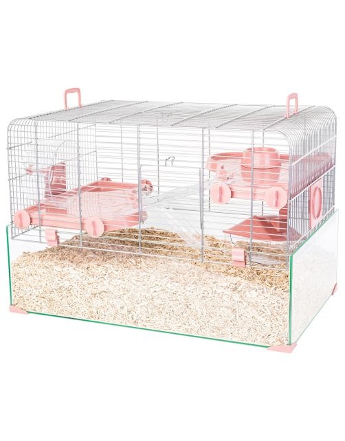 Zolux Panas 60 Knaagdierkooi 59x39x40CM Roze