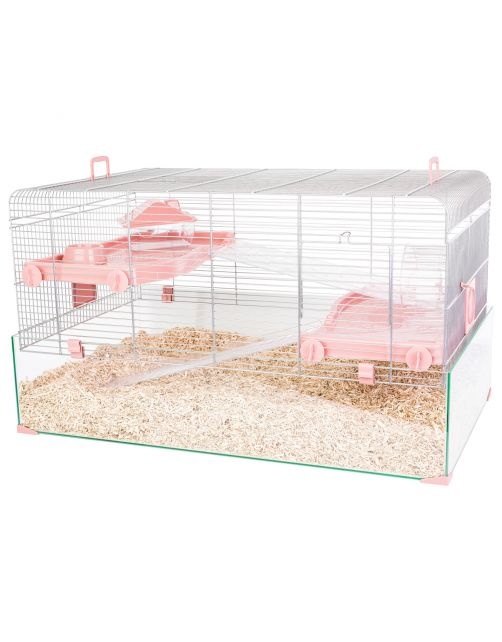 Zolux Panas 80 Knaagdierkooi 79x48x45CM Roze