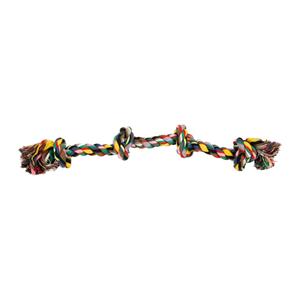 Beeztees Flostouw - Hondenspeelgoed - 4 Knopen - Gekleurd - Ca. 360 gram