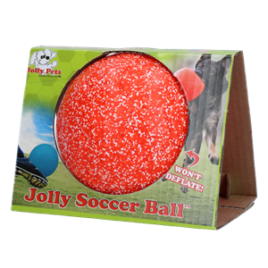 Jolly pets Soccer Ball Oranje/wit 15CM