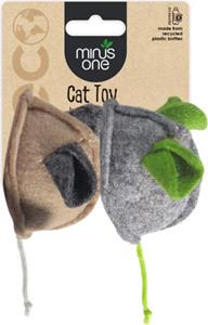 Minus One Felt Cat Toy 2-Pack Mouse
