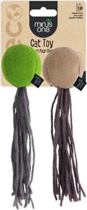 Minus One Felt Cat Toys - 2 Pack Balls