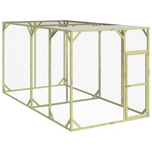 vidaXL Kippenhok 200x400x200 cm geïmpregneerd massief grenenhout