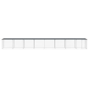 vidaXL Kippenhok met dak 803x98x90 cm gegalvaniseerd staal antraciet