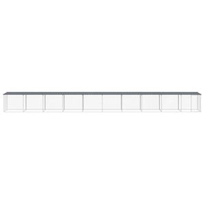 vidaXL Kippenhok met dak 1003x98x90 cm gegalvaniseerd staal antraciet