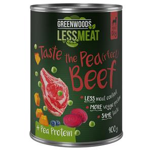 Greenwoods Minder Vlees Erwten Sterke Erwten 6 x 400 g - Rund