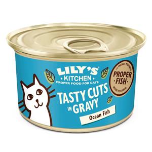 cat Tasty Cuts Fish gravy blik
