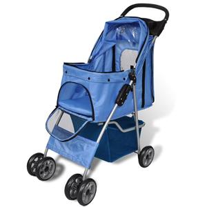 Wandelwagen voor honden 15 kg blauw 