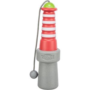 TRIXIE Honden waterspeelgoed Vuurtoren aan touw, rood-wit