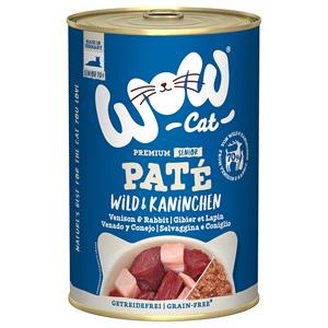 6x400g WOW Cat Senior Wild & Konijn natvoer voor katten