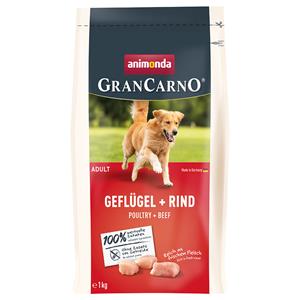 1kg animonda GranCarno Adult Gevogelte + Rund droogvoer voor honden