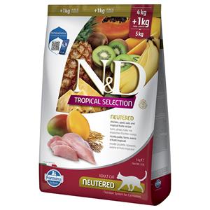 N&D Tropical voeding voor de gecastreerde kat Kip 5 kg