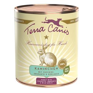 6x800g Konijn met Courgette, Amaranth & Bieslook Terra Canis Hondenvoer
