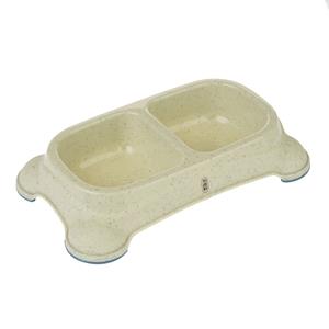 TIAKI dubbele voerbak 2x 400ml voor honden