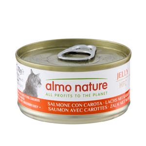 Almo Nature 70g Almo Nature HFC Natural 6 x 70 g Zalm met wortelen in gelei