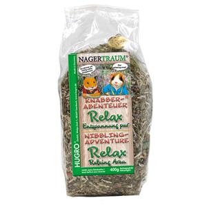 400g Hugro Knabbel Avontuur Relax Pure ontspanning voor kleine dieren