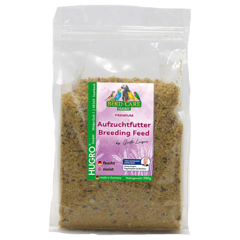 500g Hugro opfokvoer kant-en-klaar vogelvoer