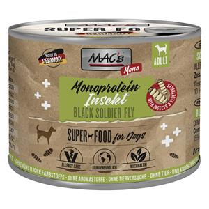 6x180g MAC's Monoprotein Insecten & Superfood nat hondenvoer