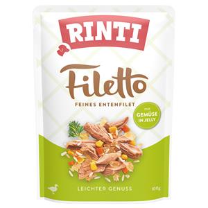 Voordeelpakket Rinti Filetto Zakjes in Gelei 48 x 100 g - Eend met Groenten