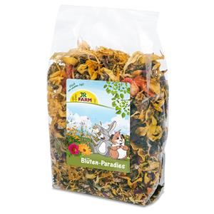 Voordeelpakket: 6x150g JR Farm Bloemenparadijs snacks voor kleine dieren