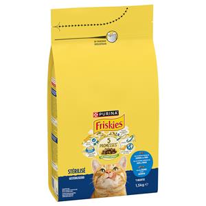 3x1,5kg PURINA Friskies Gesteriliseerde kat met Zalm, Tonijn en Groenten