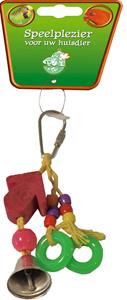 De Boon Huisje Hout met Ring en Bel 11CM