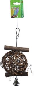 De Boon Stok Hout met Bal en Bel L - 22CM