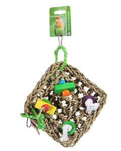 De Boon Klimmat Gevlochten + Hout + Touw 30CM