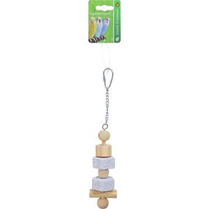 De Boon Staaf Hout met 2x Puimsteen 26CM