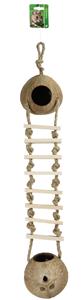 De Boon Kokoshuis Dubbel + Touwladder 80CM