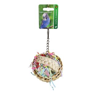 De Boon Speelbal Rotan Gekleurde Slierten + Gras 11CM
