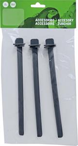 Voltrega Zitstok Plastic met Klem Zak á 3 stuks Grijs
