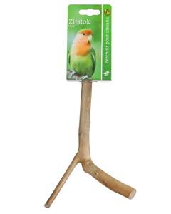De Boon Zitstok Hout Vertakt + Schroefdraad 20CM