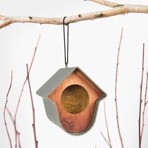 Singing Friend Evie Feeder 100% Recycled Groen - 12,5x13,5x15cm