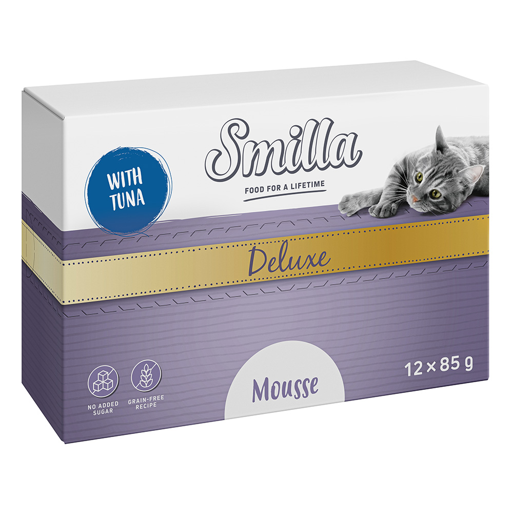 12x85g Smilla Deluxe Mousse met Tonijn Katten Natvoer
