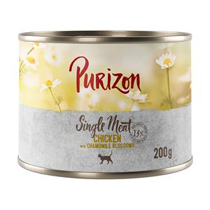 200g Single Meat Kip met Kamillebloemen Purizon Katten Natvoer