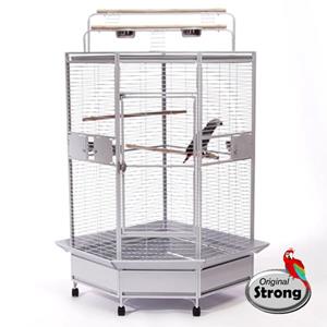 Strong Papegaaienkooi Erika Silvertone White