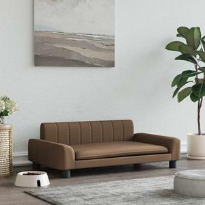 vidaxl Hondenmand 90x53x30 cm stof bruin