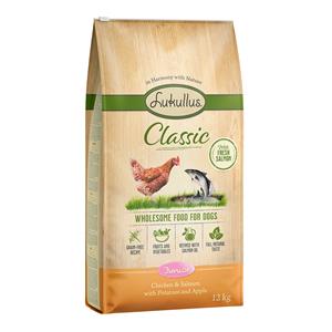 12kg Lukullus Classic Kip & Zalm Graanvrij Hondenvoer Droog
