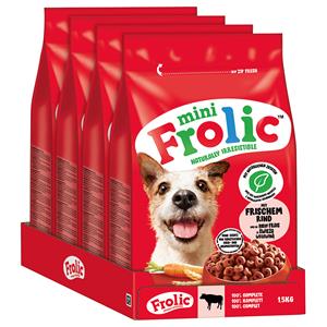 6kg (4x1,5kg) Frolic Mini Rund droogvoer voor honden