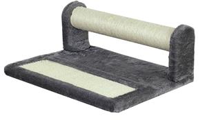 Quapas! Cat scratching cylinder with board dark grey