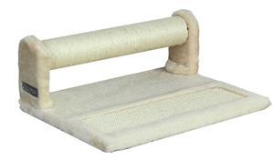 Quapas! Cat scratching cylinder with board beige