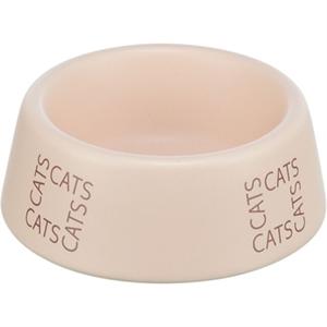 Trixie voerbak / drinkbak kat cats keramiek roze
