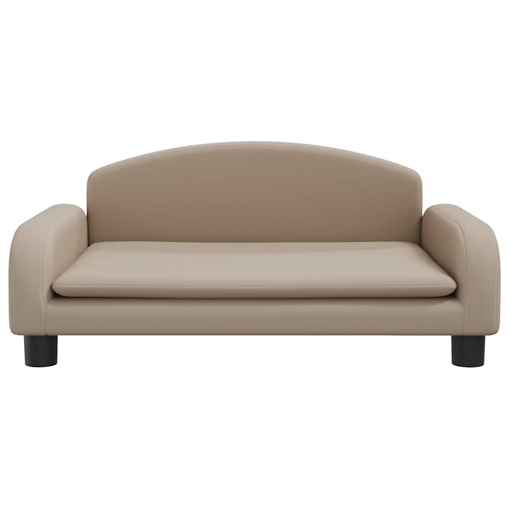VidaXL Hondenmand 70x45x30 cm kunstleer cappuccinokleurig
