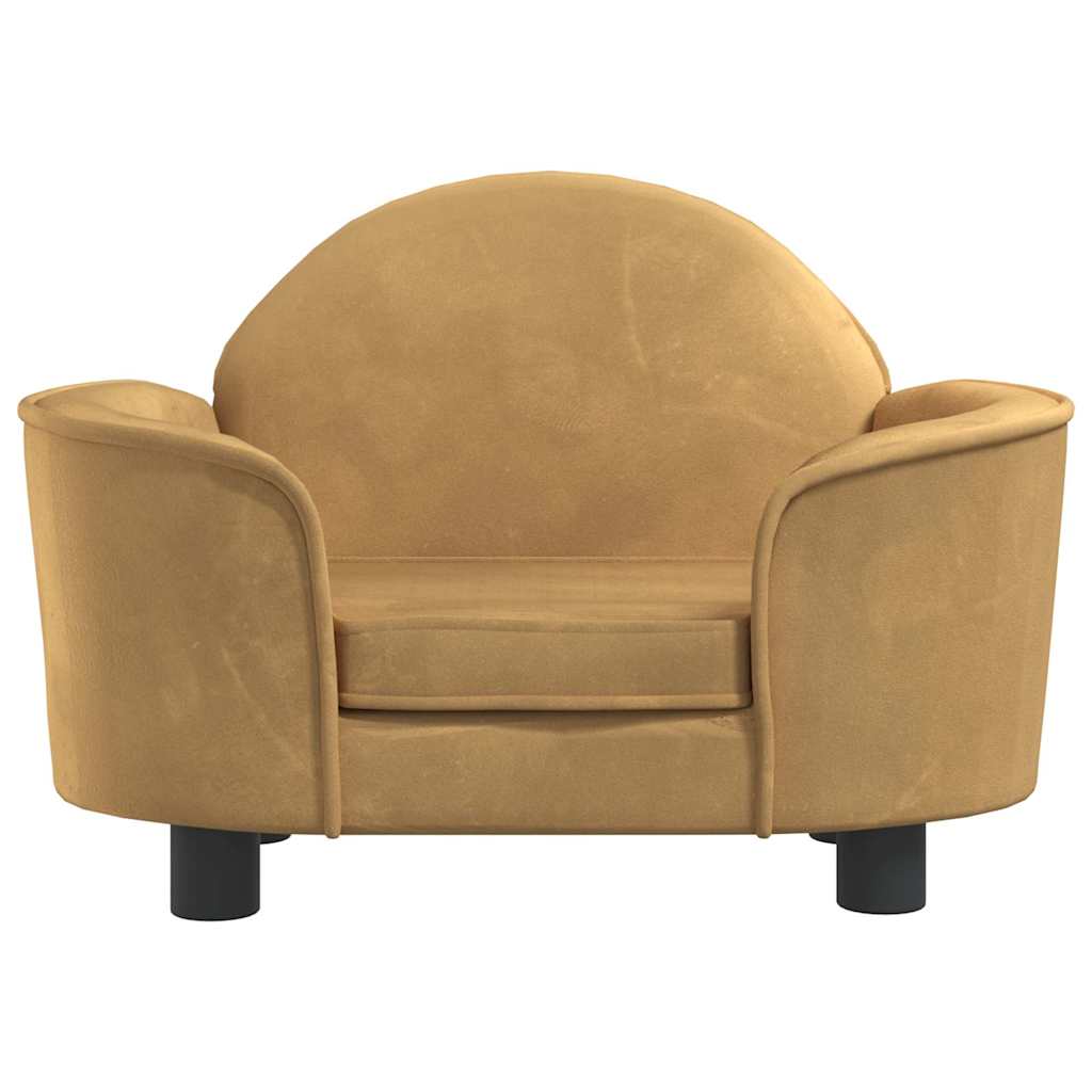 VidaXL Hondenmand 66x40x45 cm fluweel bruin