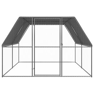 vidaXL Kippenhok 3x4x2 m gegalvaniseerd staal