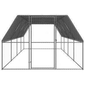 vidaXL Kippenhok 3x8x2 m gegalvaniseerd staal